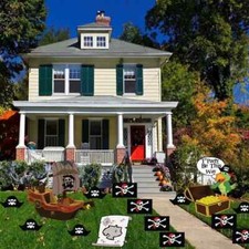 Pirate Birthday Party Theme Pathway Markers, 15pc, Pirate Yard Signs