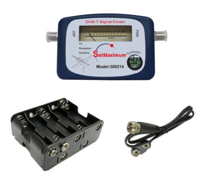 DVB-T Digital Satellite Signal Finder Aerial Terrestrial Meter with Compass