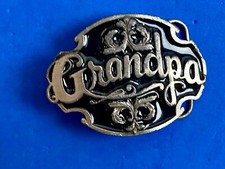 GRANDPA Vintage siskiyou belt buckle A-80    Fathers Day GIFT  