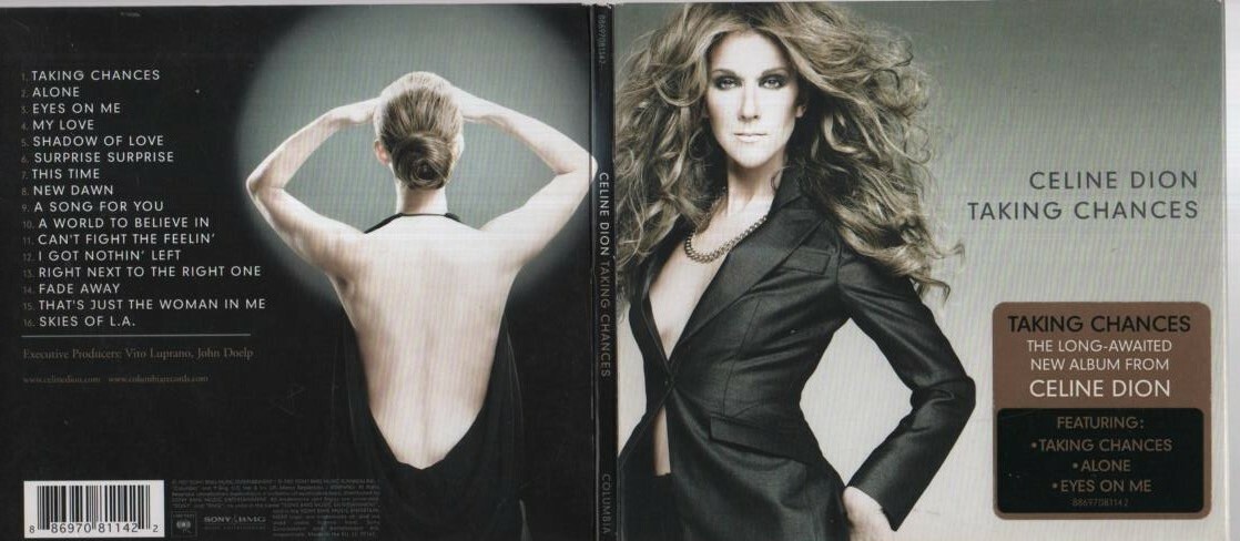 CELINE DION - TAKING CHANCES (16 track CD album)