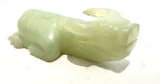 Vintage Celadon Jade Buffalo Ornament Paperweight, 57.8g