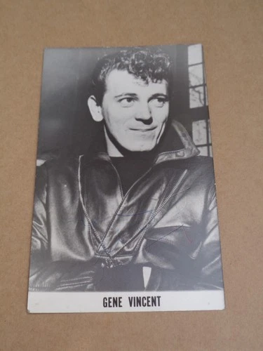 Gene Vincent 5 x 3 inches Promo Photocard (Hand Signed)