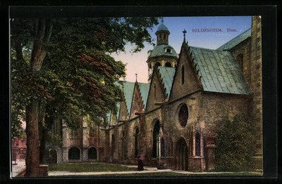 Hildesheim, im Hofe des Doms, Ansichtskarte 
