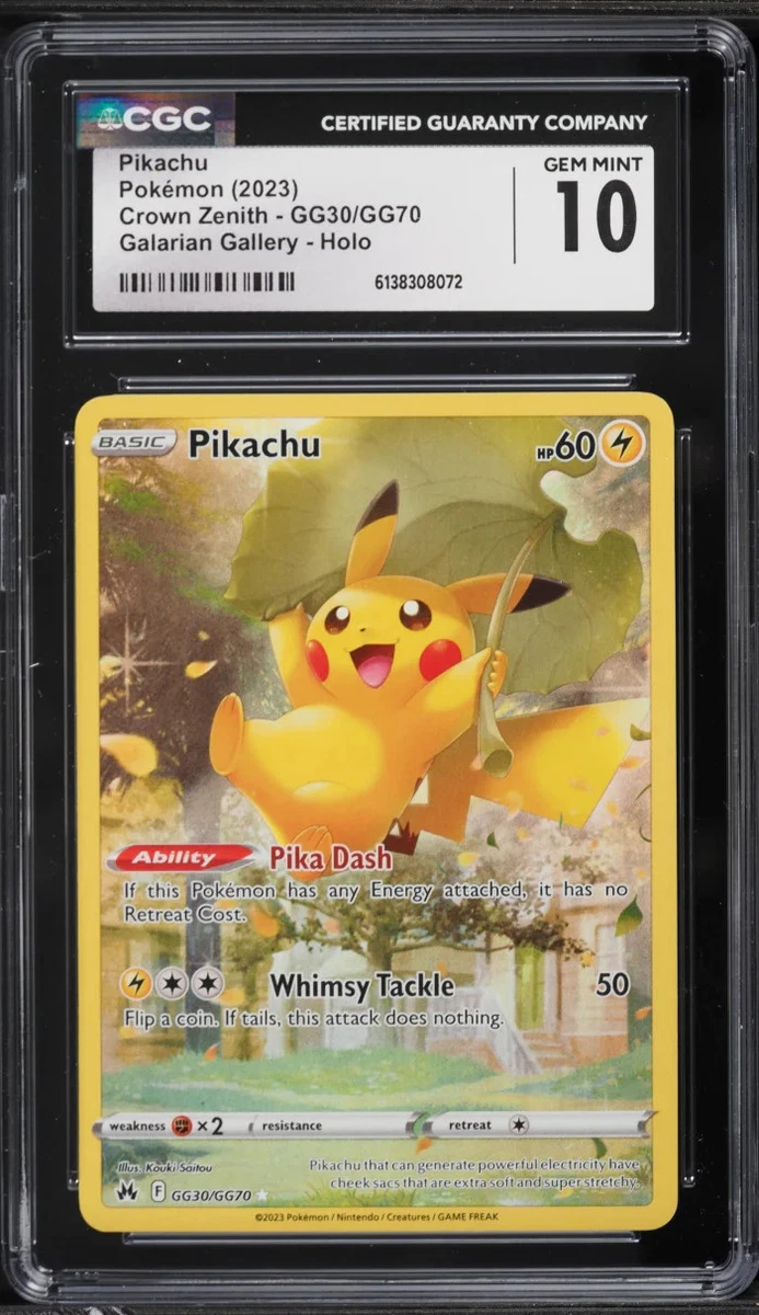 Pokémon TCG Ultra Rare Pikachu Grade 10 Individual Collectible