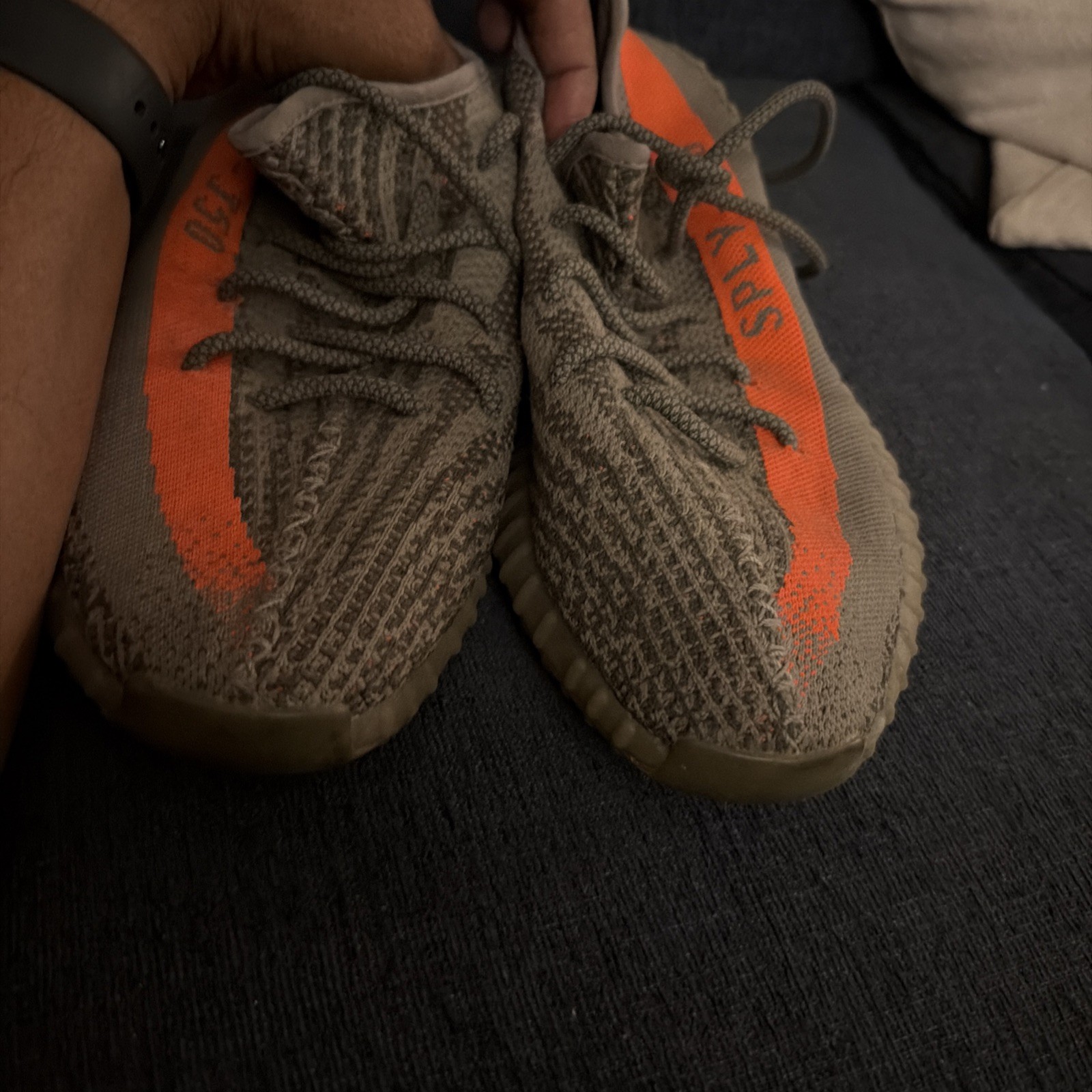 Size 13- adidas Yeezy Boost 350 Original Low Beluga Reflective No Box thumbnail 2