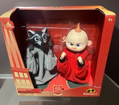 Disney Pixar Incredibles Raccoon & Jack Jack 9  Boxing Puppet With Sounds New