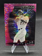 MIKE TROUT (Pink Pulsar Prizm) - 2022 Panini Chronicles Titan #20 🔹️LA Angels