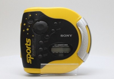 ポータブルプレーヤー SONY Sports Discman D-ES51 Sony Sports DiscMan - Portable CD Player - Yellow - Read! (D-ES51