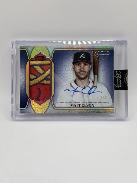 2025 Topps Dynasty Matt Olson Patch Auto 1/1 DAP-MO3
