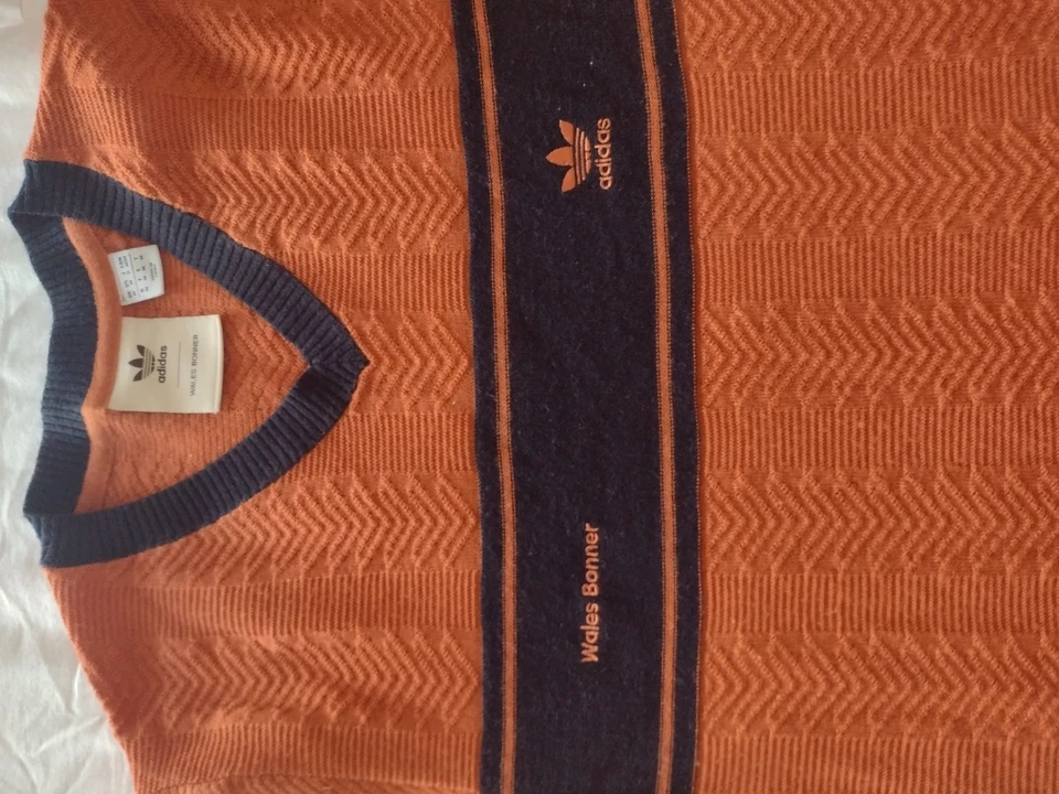 Wales Bonner 阿迪达斯橙色毛衣男式中号 — 第 3/4 张图片