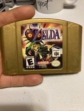 Nintendo N64 Legend of Zelda Majoras Mask Video Game Cartridge Gold