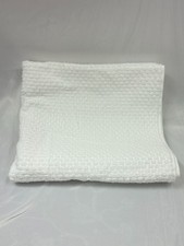 WelHome 100 Cotton Bath Towel White Textured Soft Absorbent Spa Hotel Quality