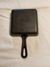 Vintage Rare Griswold No 3 (2103) Cast Iron Square-Fry Skillet Erie PA Antique