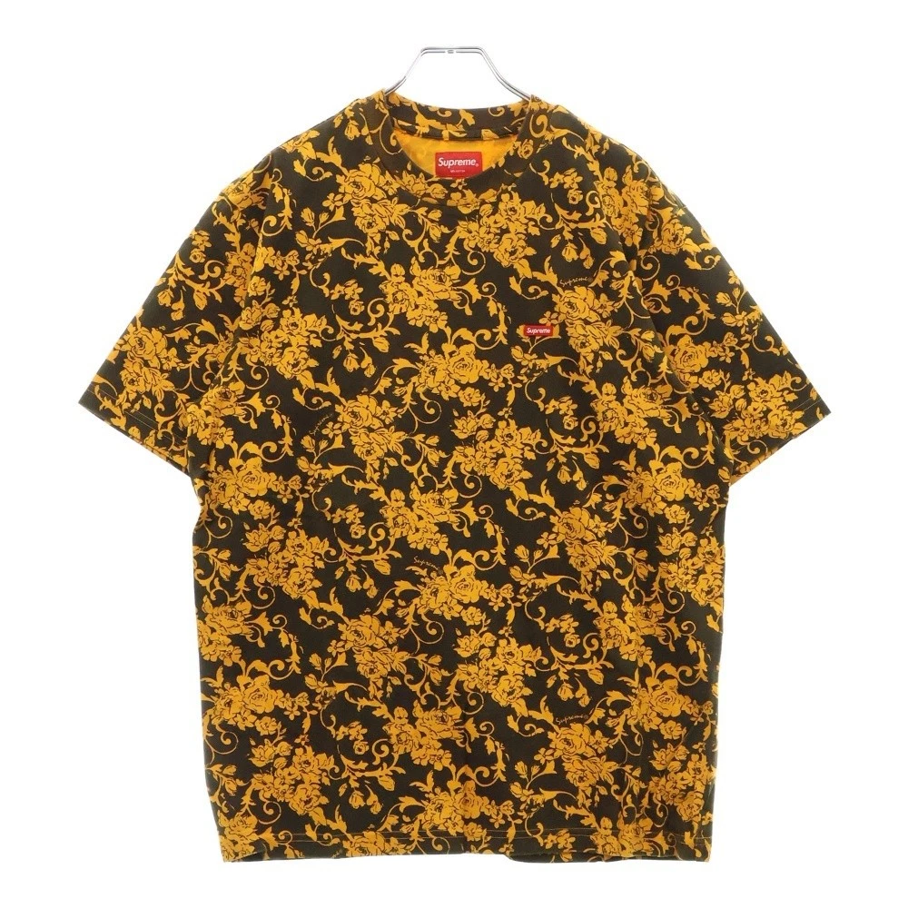 SUPREME 20SS Petite Boîte Tee Noir Floral Petite Boîte Logo Floral Manches Courtes T S