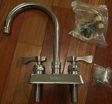 Krowne Silver Series 4" Faucet 3-1/2" Gooseneck 