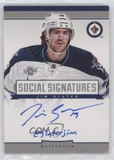 2013-14 Totally Certified Social Signatures Jim Slater #SS-JS Auto 4p5