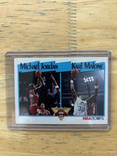 1991-92 NBA Hoops - League Leaders Michael Jordan, Karl Malone #306