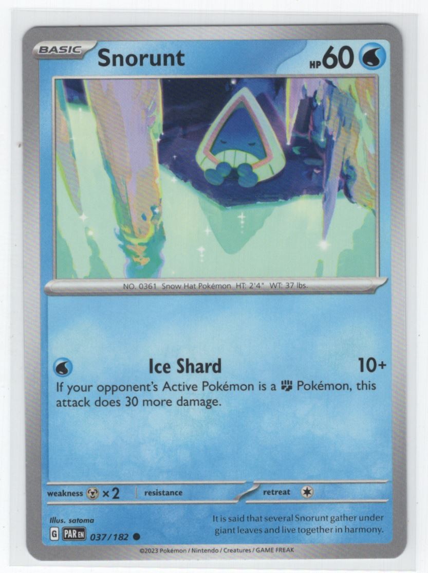 2023 Pokemon Paradox Rift Snorunt Basic #37