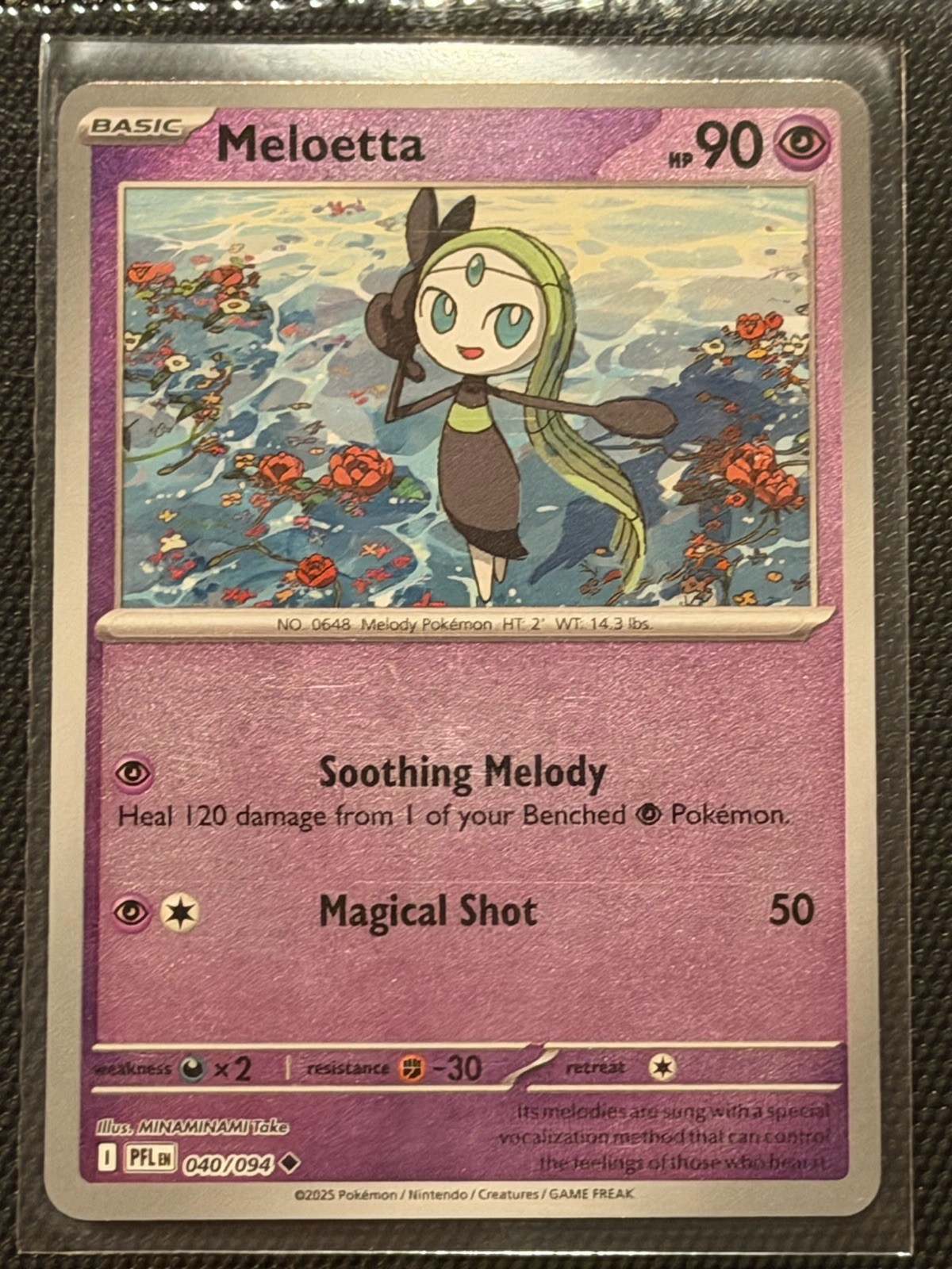 Meloetta 040/094 Me02: Phantasmal Flames Reverse Holo