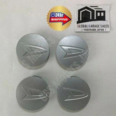 GEBRAUCHT Daihatsu Original Nabendeckel 4er Set Silber 52mm für Alufelge