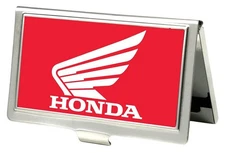 Buckle-Down Business Card Holder - HONDA Motorcycle Red/White - Small