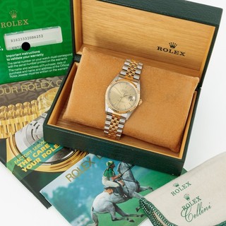 Rolex Datejust Ref. 16233 36mm Champagne Dial Watch w/ Box & Papers #W327170 1
