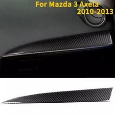 Carbon Fiber Co-pilot Glove Box Cover Sticker For Mazda 3 Axela 2010-2013