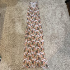 Farm Rio Dress Womens Medium Floral Maxi Sleeveless Racerback Boho Summer