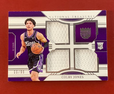 2023-24 Panini National Treasures Rookie Triple Materials Colby Jones 99/99 RC
