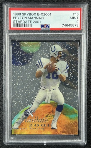 PEYTON MANNING PSA 9 1998 SKYBOX E-X2001 #15S ROOKIE STAR DATE 2001 COLTS 5879
