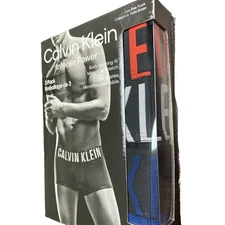 Calvin Klein Mens 3Pack Intense Power Cotton Low Rise TRUNK Boxers XXL