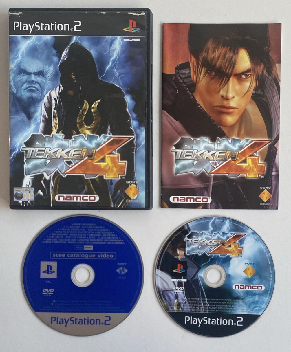 TEKKEN 4 + SCEE Catalogue Video Demo Disc - PlayStation 2 - PS2 - PAL - TESTED