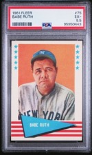 1961 Fleer Baseball Greats - Babe Ruth New York Yankees #75 PSA 5.5 EX+