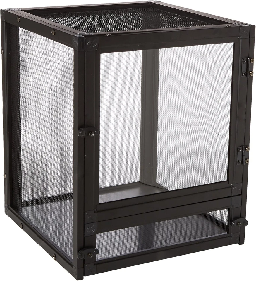 Nano Aluminum Screen Cage 10x10x12 for Small Reptiles & Insects - Rust Resistant - Image 3 of 4