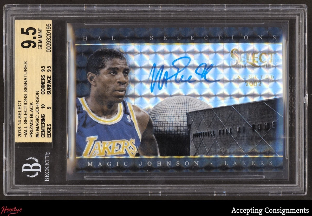 スポーツ選手 Panini Magic Johnson auto /35 20-21 Panini Select Magic Johnson Signatures Auto #28/35 - SGC 10