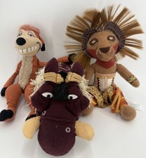 Disney The Lion King Musical Beanbag Plush Lot Simba Pumba Timon 10  