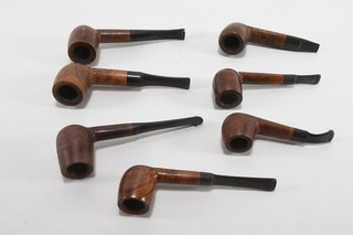 Q65O01 Konvolut 7 Pfeifen ua Lyon Extra Dentex Old Briar