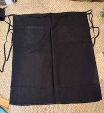 Black Bristo Style Waist Apron Side Tie Straps And Pockets Preowned Lot Of 5