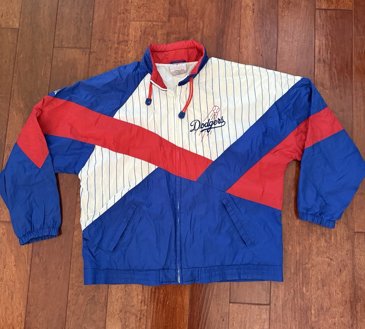 Vintage LA Dodgers Apex One Jacket Size XL Embroidered Lined