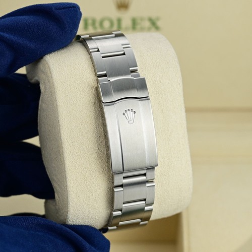 Rolex Oyster Perpetual 41 Orologio 41MM Viola Indice Indicatori Ore Quadrante Acciaio Inox... - Foto 8 di 10