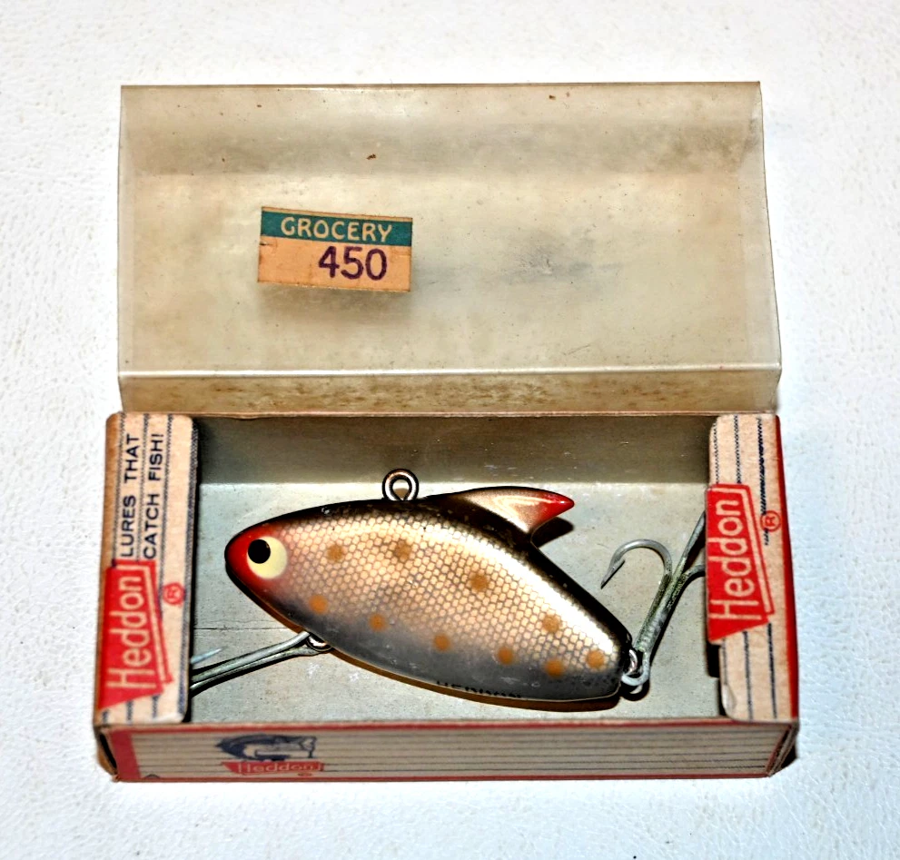 Heddon Plastic Vintage Fishing Lures Box Insert Included for sale