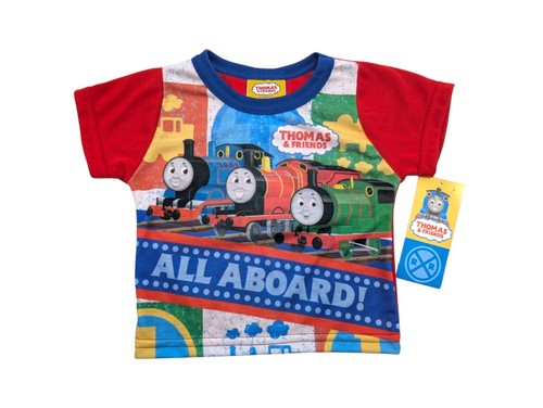 VTG Thomas The Tank Engine Thomas & Friends Sleepwear Pajamas PJ Shirt Baby 12M