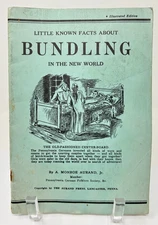 Vintage 1938 Bundling In The New World Booklet A. Monroe Aurand, Jr. Dutch Amish