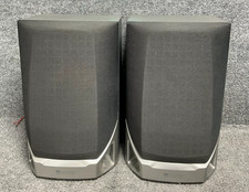 White Westinghouse Speakers   Pair Compact Bass Reflex 8 Ohms Gray   