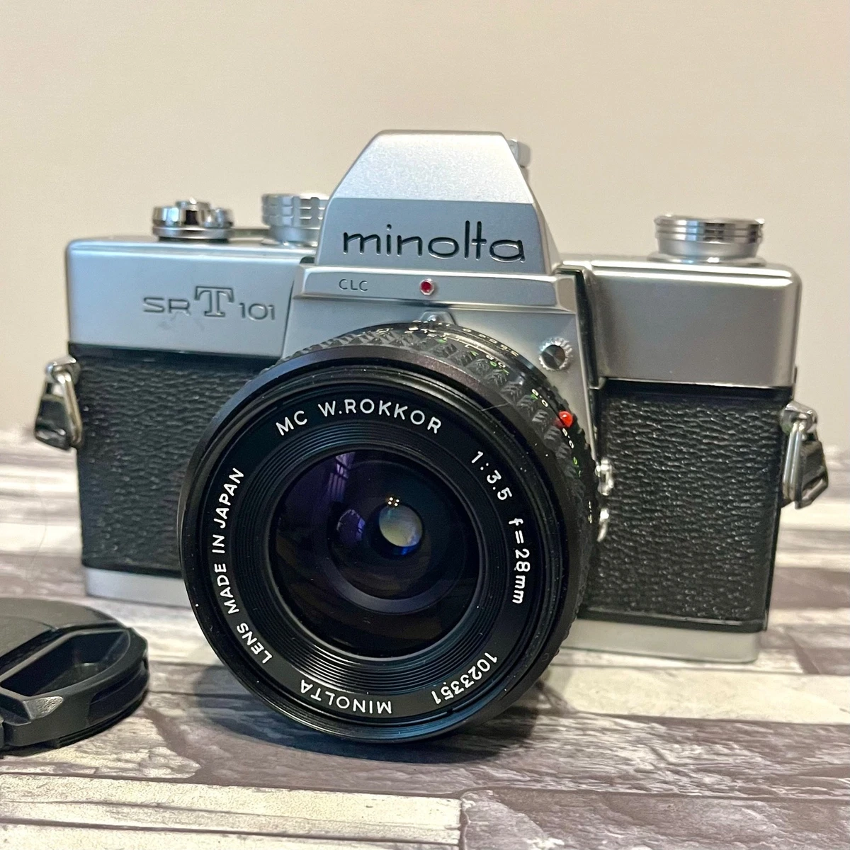 美品 ミノルタSRT101 テレロッコール135ミリF3.5付 Vintage Minolta