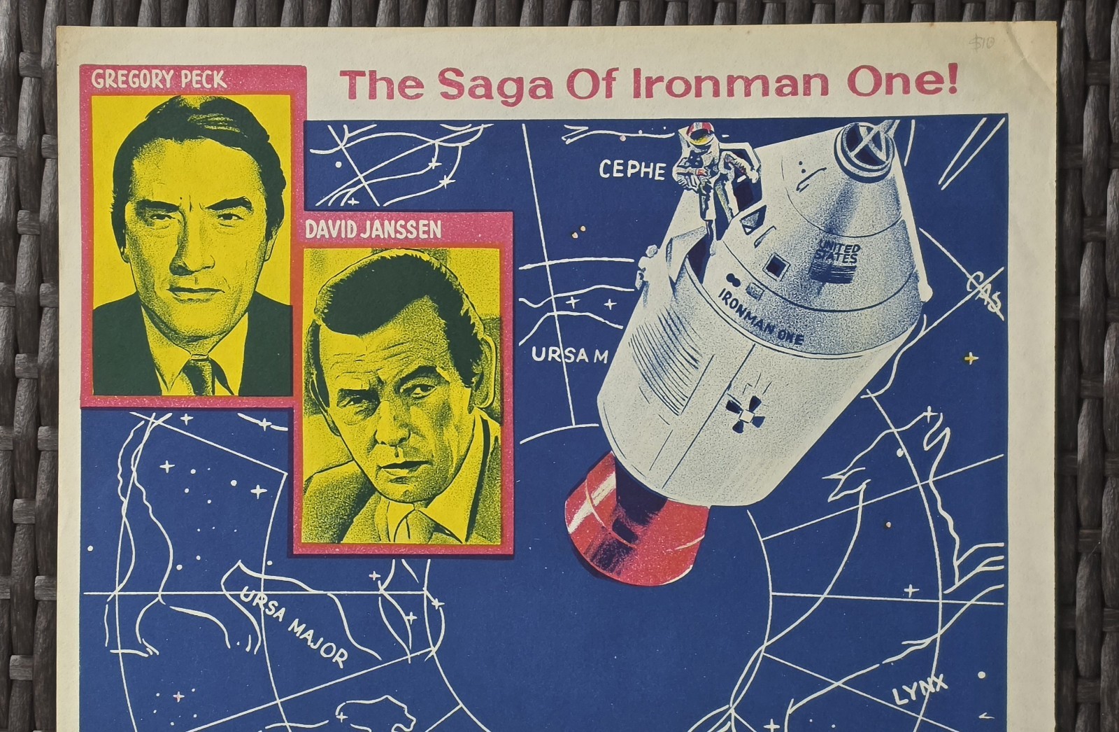 Marooned 1969 Original Australian Daybill Gregory Peck Gene Hackman Sci-Fi image 3