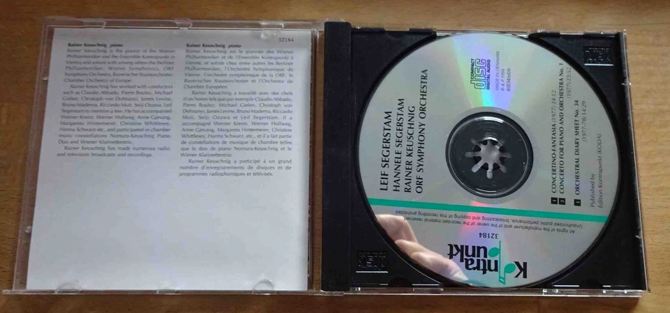 Segerstam: Klavierkonzert & Concertino Fantasia - Rainer Keuschnig, kontrapunkt - Bild 2 von 3