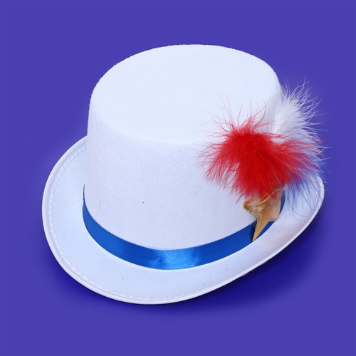 Unisex Adults Felt Hat Feather Gentleman Cap Elegant Party Prop Masquerade Soft - Picture 9 of 27