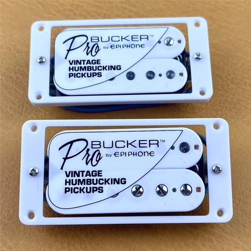 Epiphone ProBucker White Zebra Vintage Humbucker Pickup Set LP&SG 5 Wire OEM