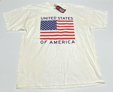 New W/Tag Briar Creek Sportswear USA Made Patriotic American Flag T-Shirt